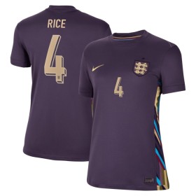 Virallinen pelipaita Englanti Rice 4 Vieras Euro 2024 Lyhythihainen - Naisten